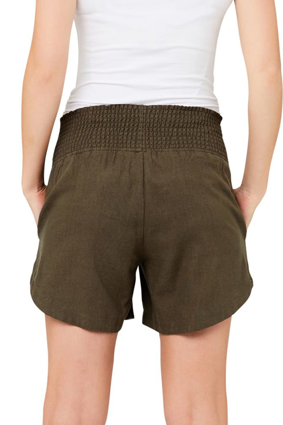 BYRON | Shorts Premaman Verdi in Lino