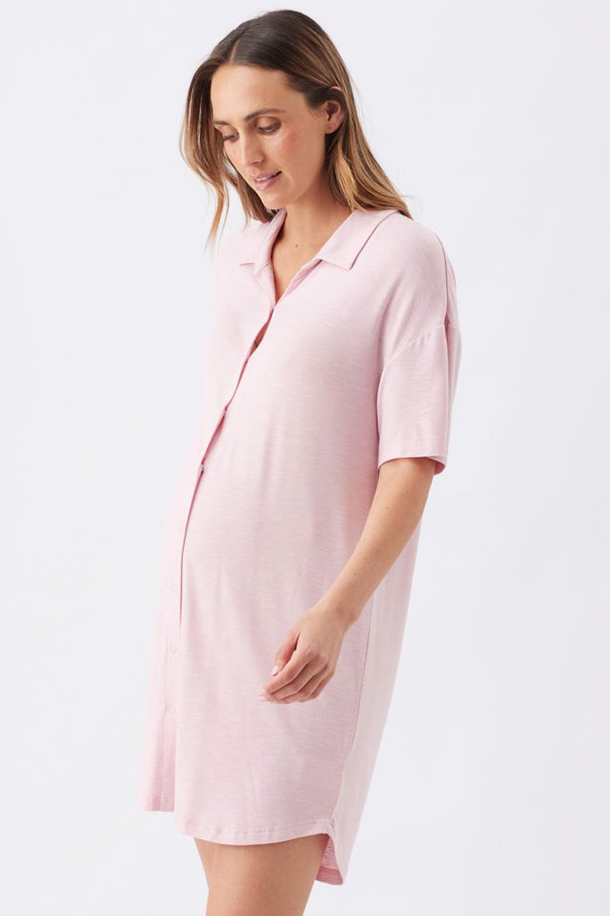 DREAMY | Camicia da Notte Rosa Premaman e Allattamento