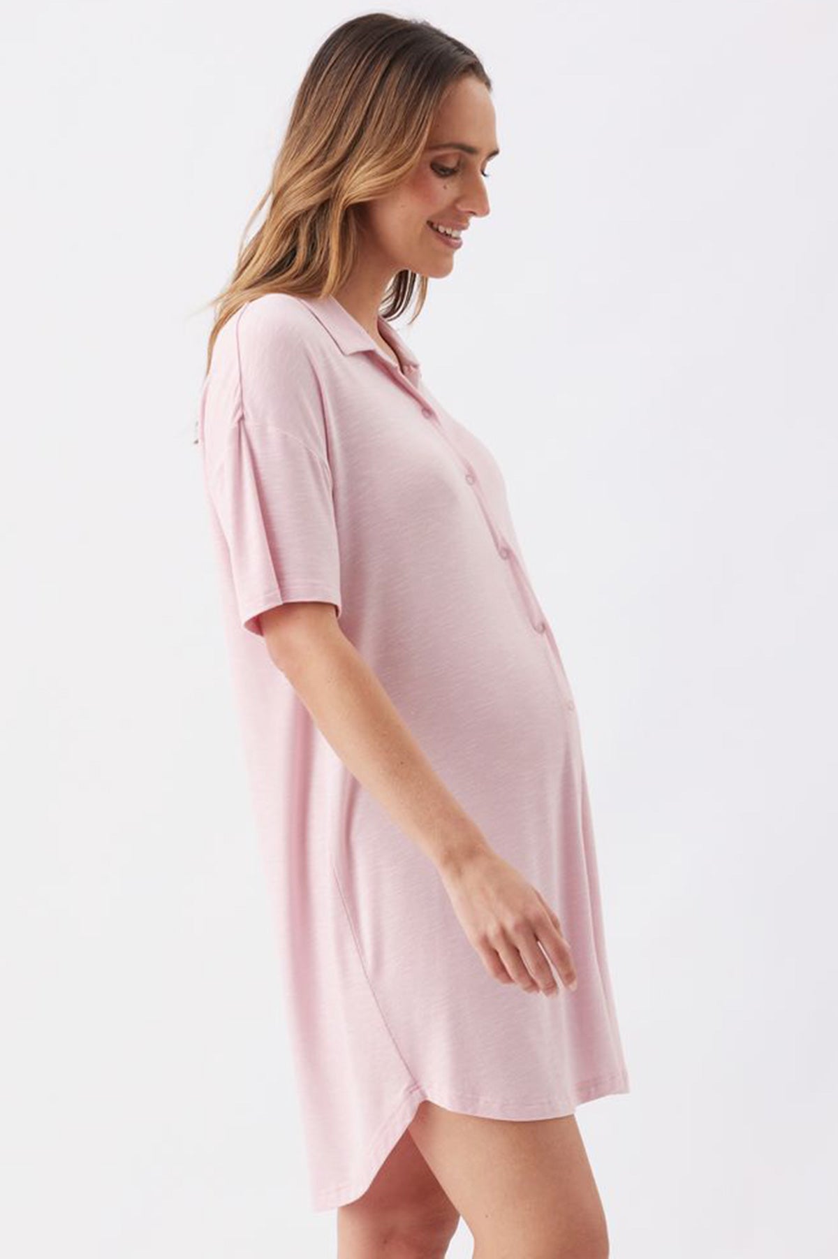 DREAMY | Camicia da Notte Rosa Premaman e Allattamento