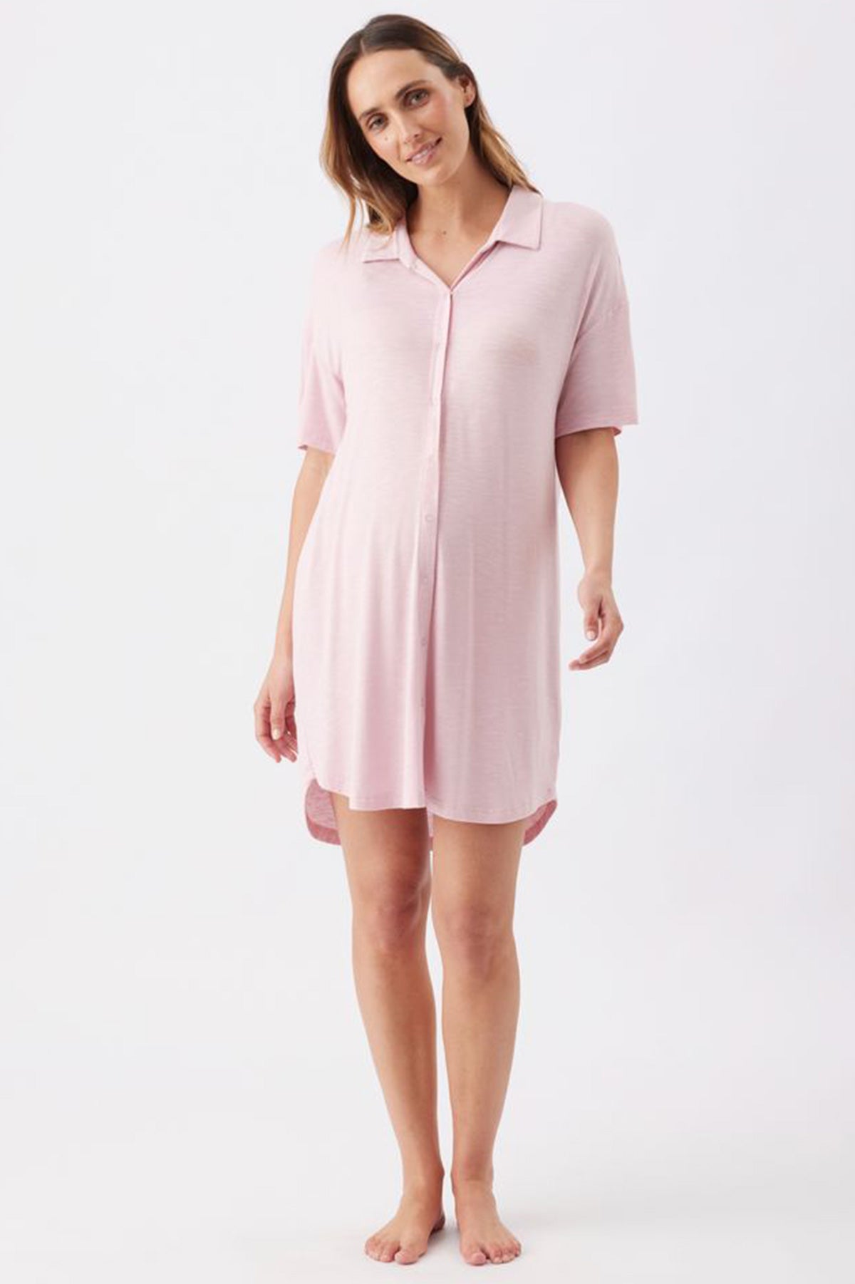 DREAMY | Camicia da Notte Rosa Premaman e Allattamento