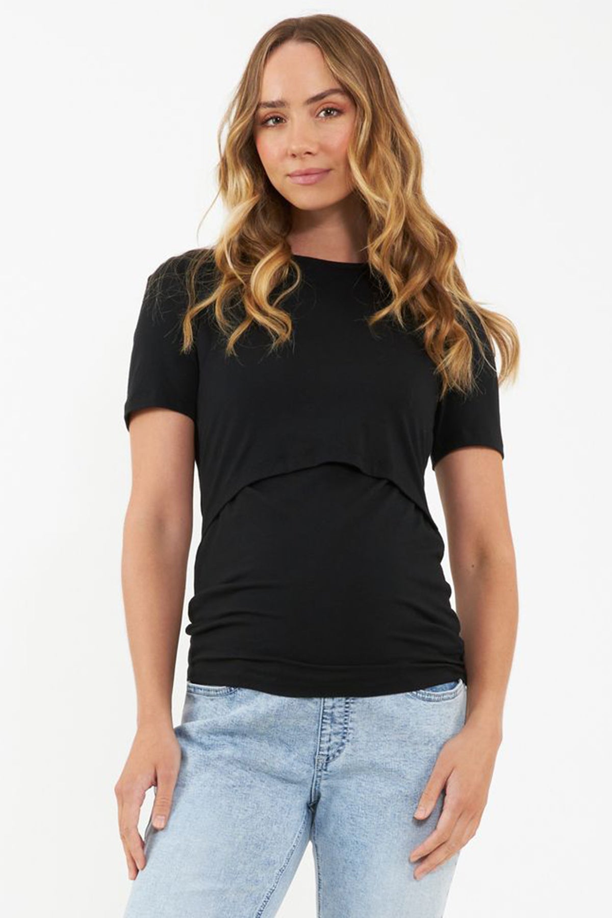 ORGANIC | Maglia Premaman e Allattamento Nera