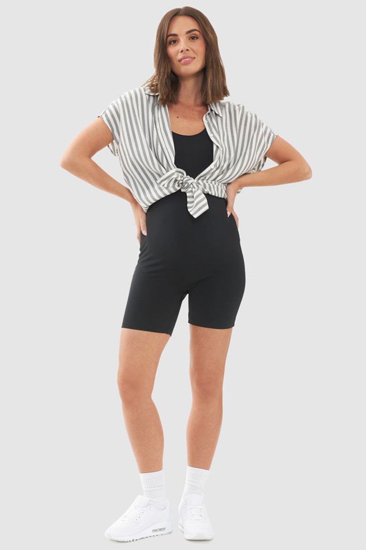 ADA | Camicia Premaman e Allattamento a Righe Nere