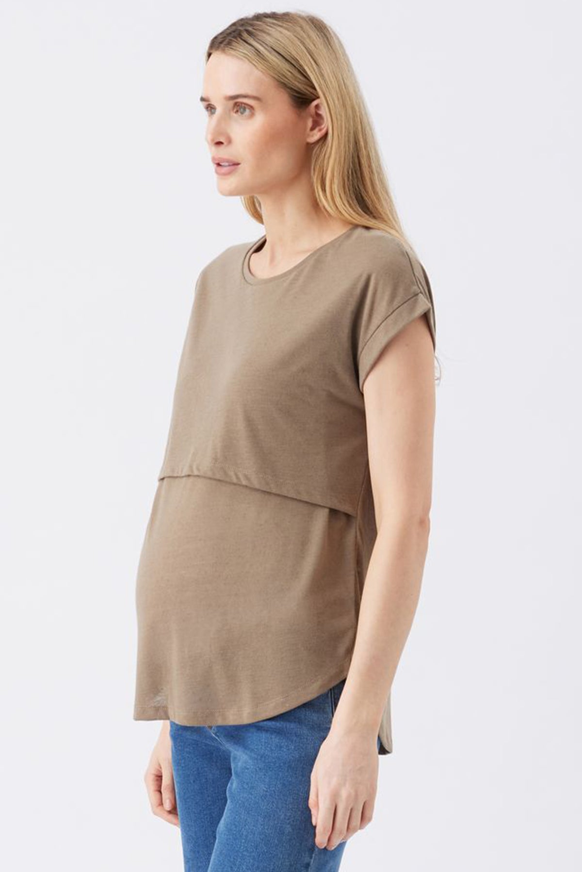 ZIGGY | Olive Maternity and Nursing T-Shirt