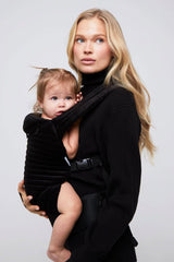 THE ARMADILLO | Black Velvet Baby Carrier