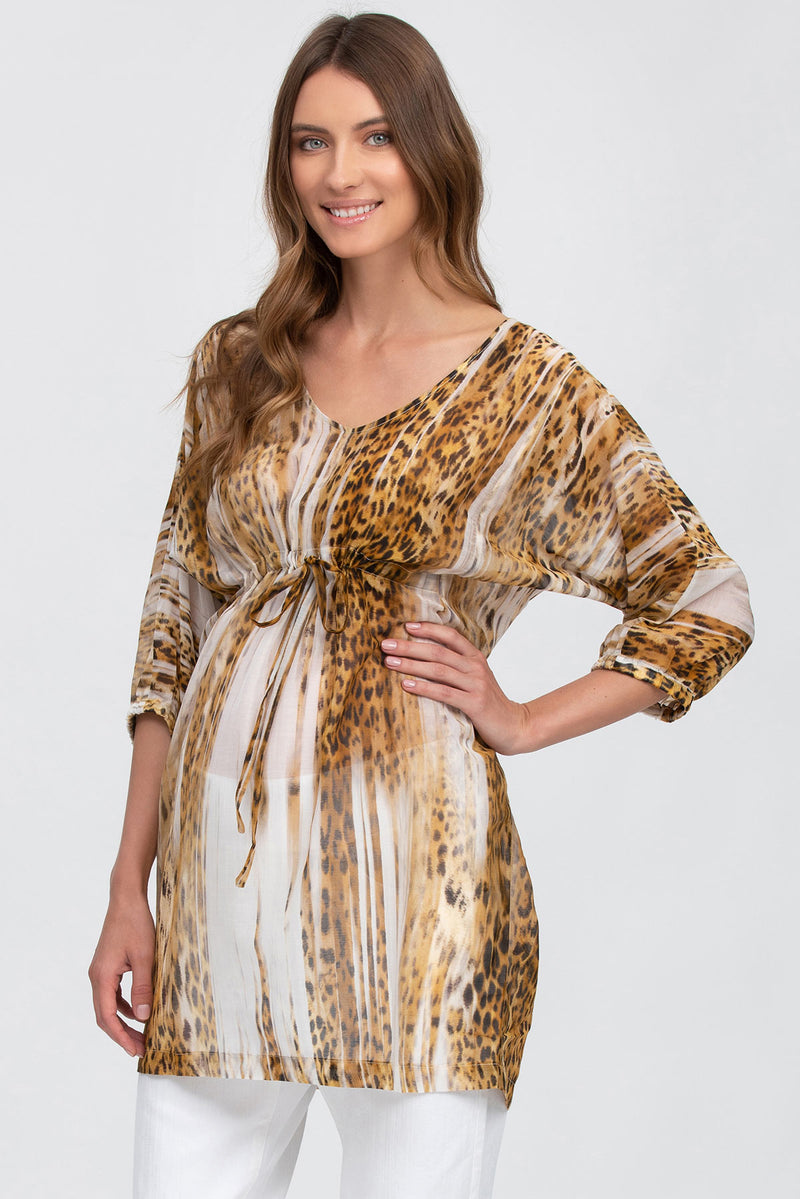 LA TAVOLARA | Maternity Silk Blend Shirt