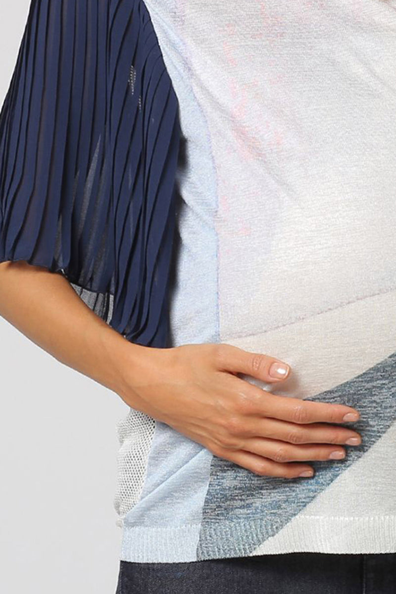 JANE | Maglia Premaman con Maniche a Pieghe