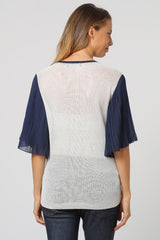 JANE | Maglia Premaman con Maniche a Pieghe