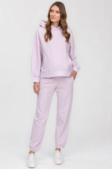 THE COZY TRACKSUIT | Lavender Maternity Tracksuit