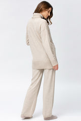 MONTEROSA | Tuta Premaman Beige in Lana e Cashmere