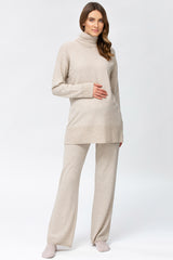 MONTEROSA | Tuta Premaman Beige in Lana e Cashmere