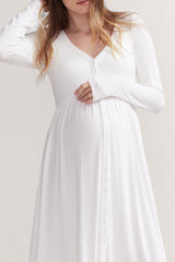 Abito Premaman e Allattamento a Coste Super Morbido | Avorio