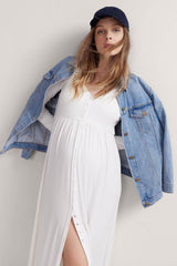 Abito Premaman e Allattamento a Coste Più Morbido | Avorio