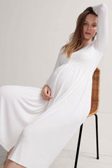 Abito Premaman e Allattamento a Coste Super Morbido | Avorio