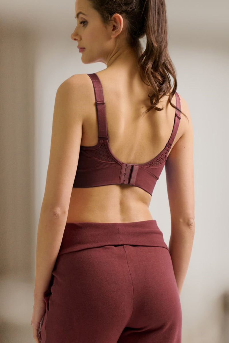 WOMA | Reggiseno Sportivo Premaman e Allattamento Prugna