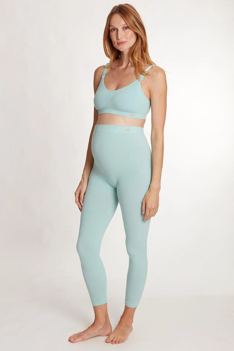 Sporty Maternity Leggings in Turquoise ZOE Pietro Brunelli