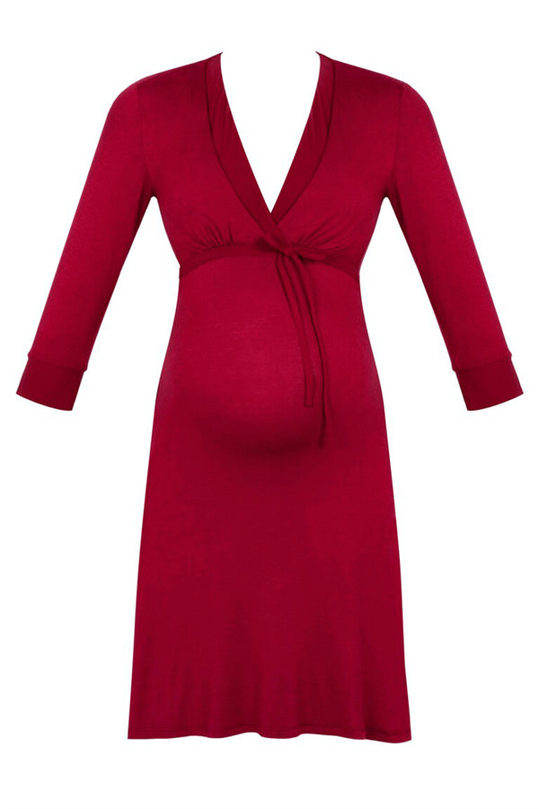 MILK BORDEAUX | Maternity and Nursing Nightdress