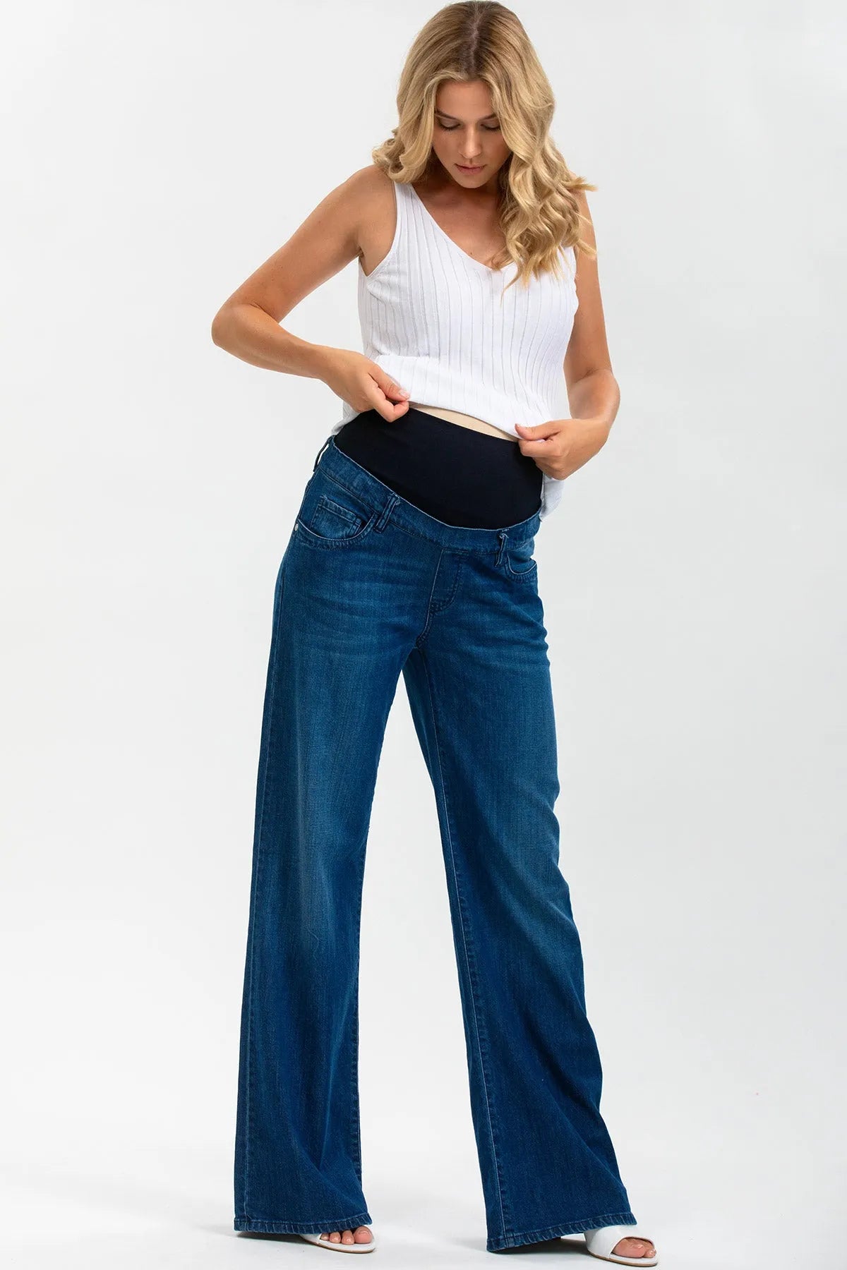Maternity Wide Leg Jeans