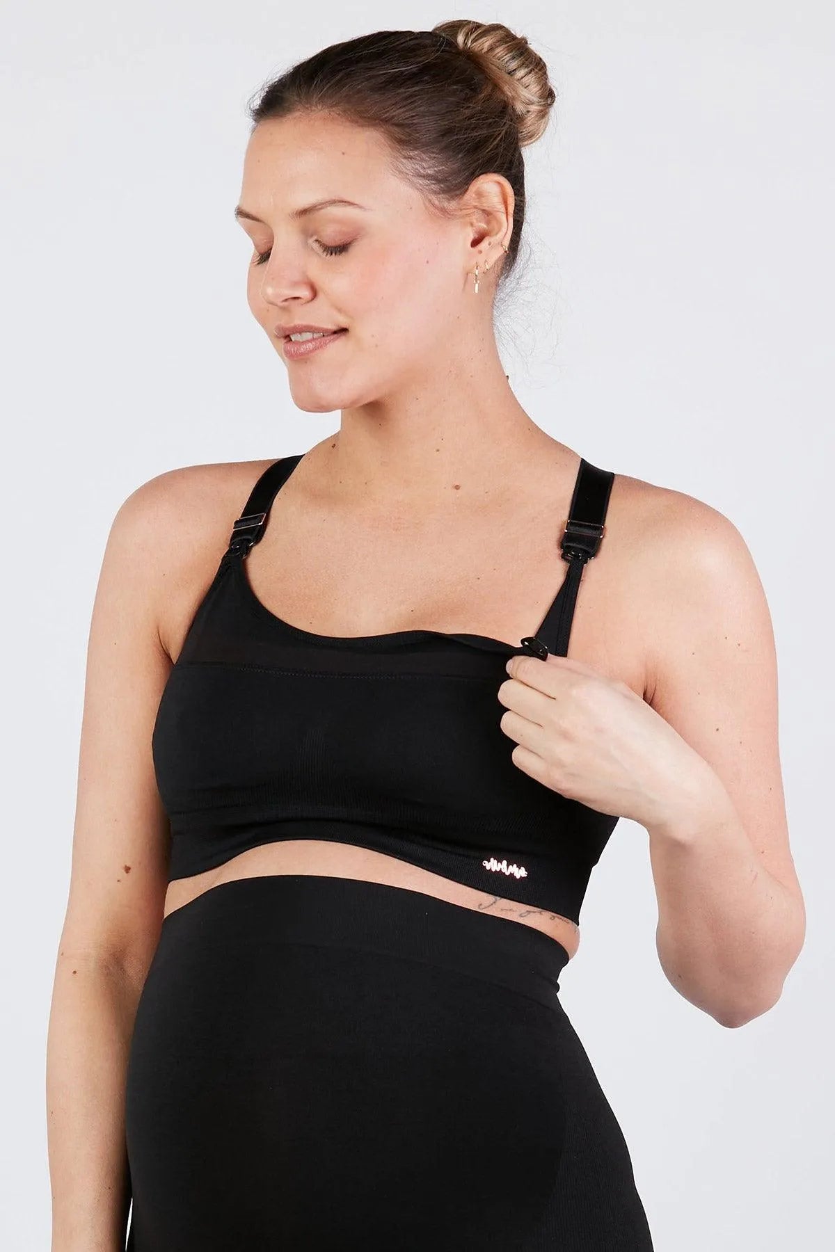 WOMA | Reggiseno Sportivo Premaman e Allattamento Nero - Pietro Brunelli