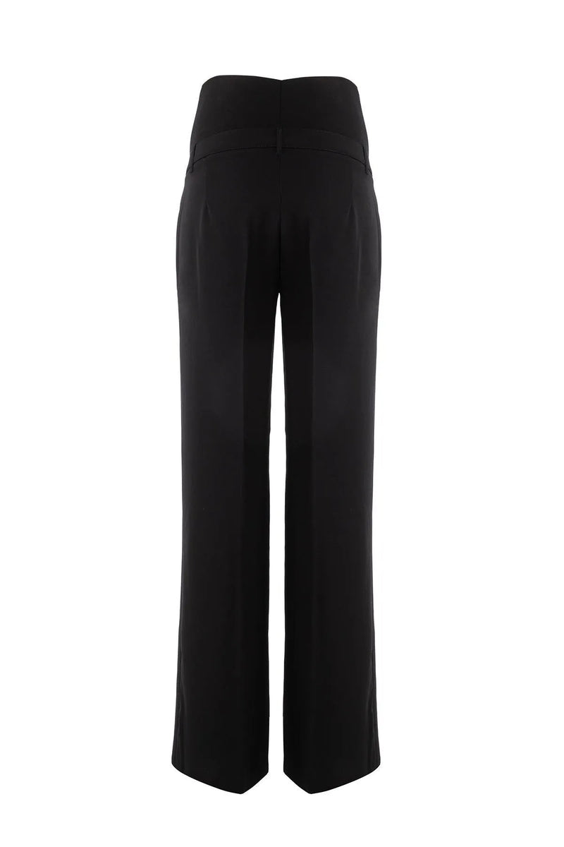 FREDDIE | Black Straight Leg Maternity Pants