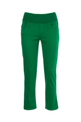 CAPRI VERDE | Pantaloni Premaman in Cotone Elasticizzato