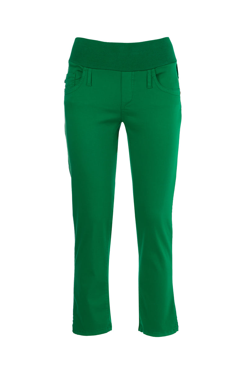 CAPRI VERDE | Pantaloni Premaman in Cotone Elasticizzato