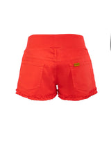 RED BONNIE MINI SHORTS | Cotton Maternity Shorts