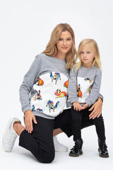SANTA MONICA BABY | Maglia Bambina con Stampa French Bulldogs