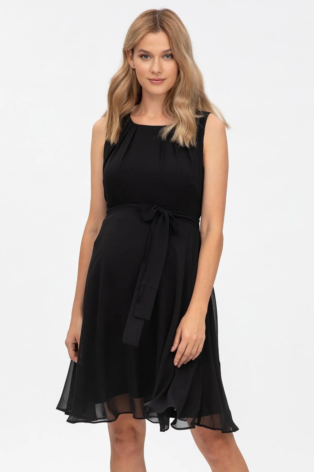 black elegant maternity dress