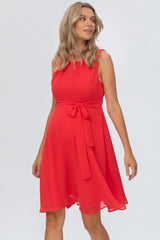 TAMIGI | Abito Premaman in Chiffon Rosso - Pietro Brunelli