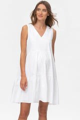 MELODY | Abito Premaman Bianco con scollo a V