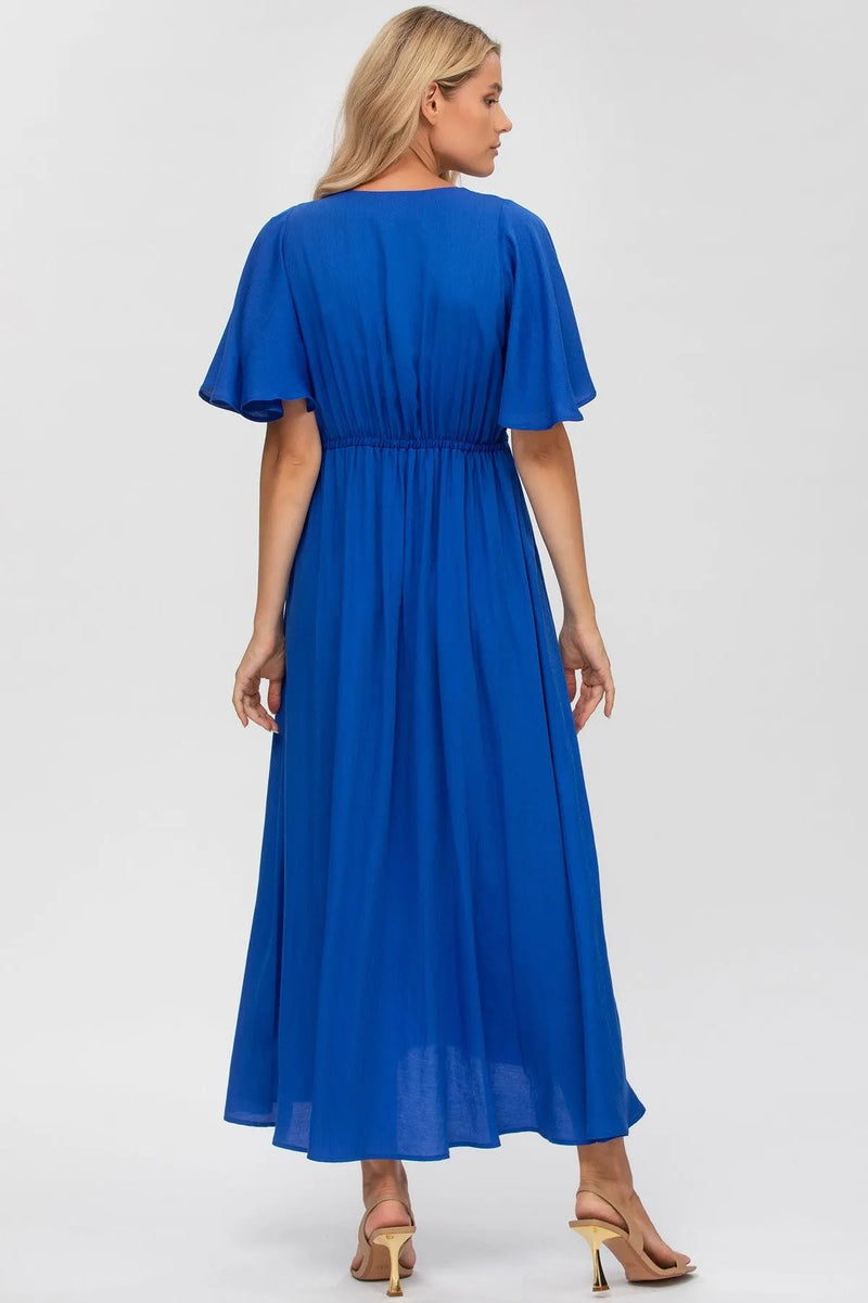 VALENTINA | Maternity Maxi Dress in Blue