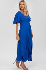 VALENTINA | Maternity Maxi Dress in Blue