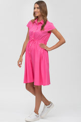 VIOLA | Pink Maternity Dress in Cotton