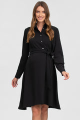 ANNE | Abito Camicia Premaman Nero