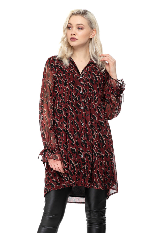 SCARLETT | Mini Abito Animalier in Georgette