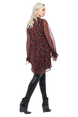 SCARLETT | Mini Abito Animalier in Georgette