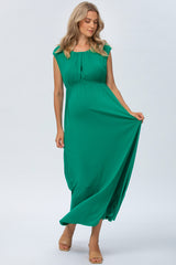 PORTO CERVO | Maternity Maxi Dress in Green