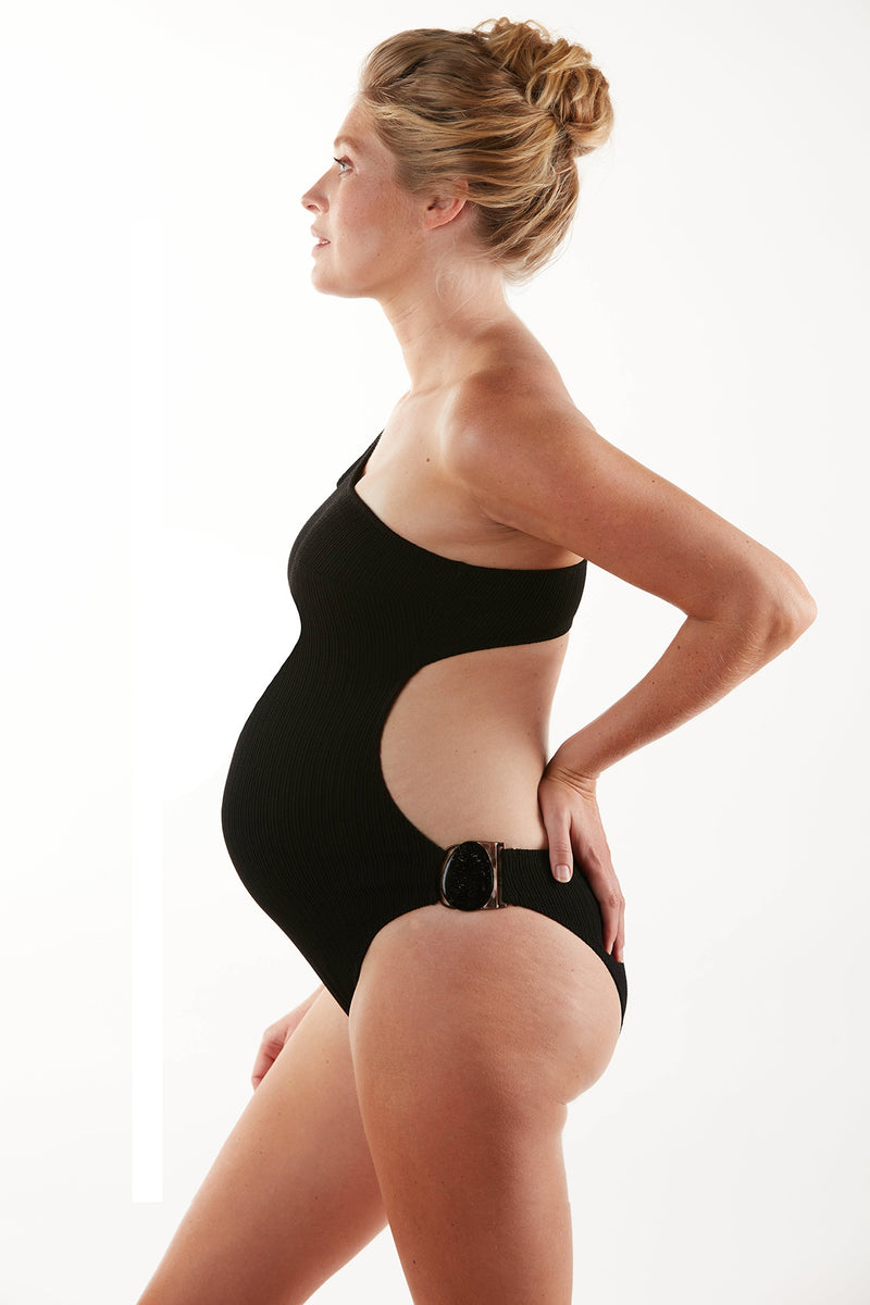 BAYSIDE | Black Maternity Trikini Swimsuit