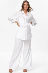 JOSEPH | Pantaloni Premaman in Lino Bianchi - Pietro Brunelli