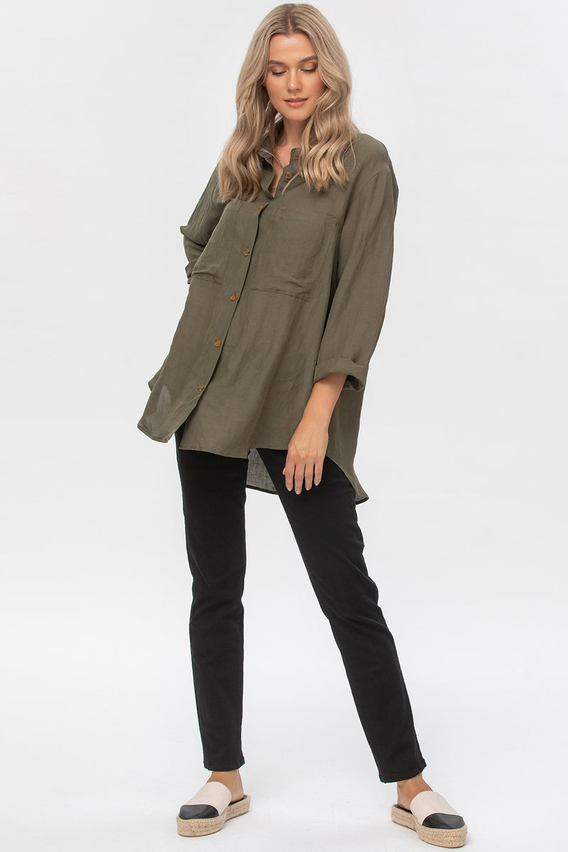 LISA | Camicia Premaman Oversize Verde