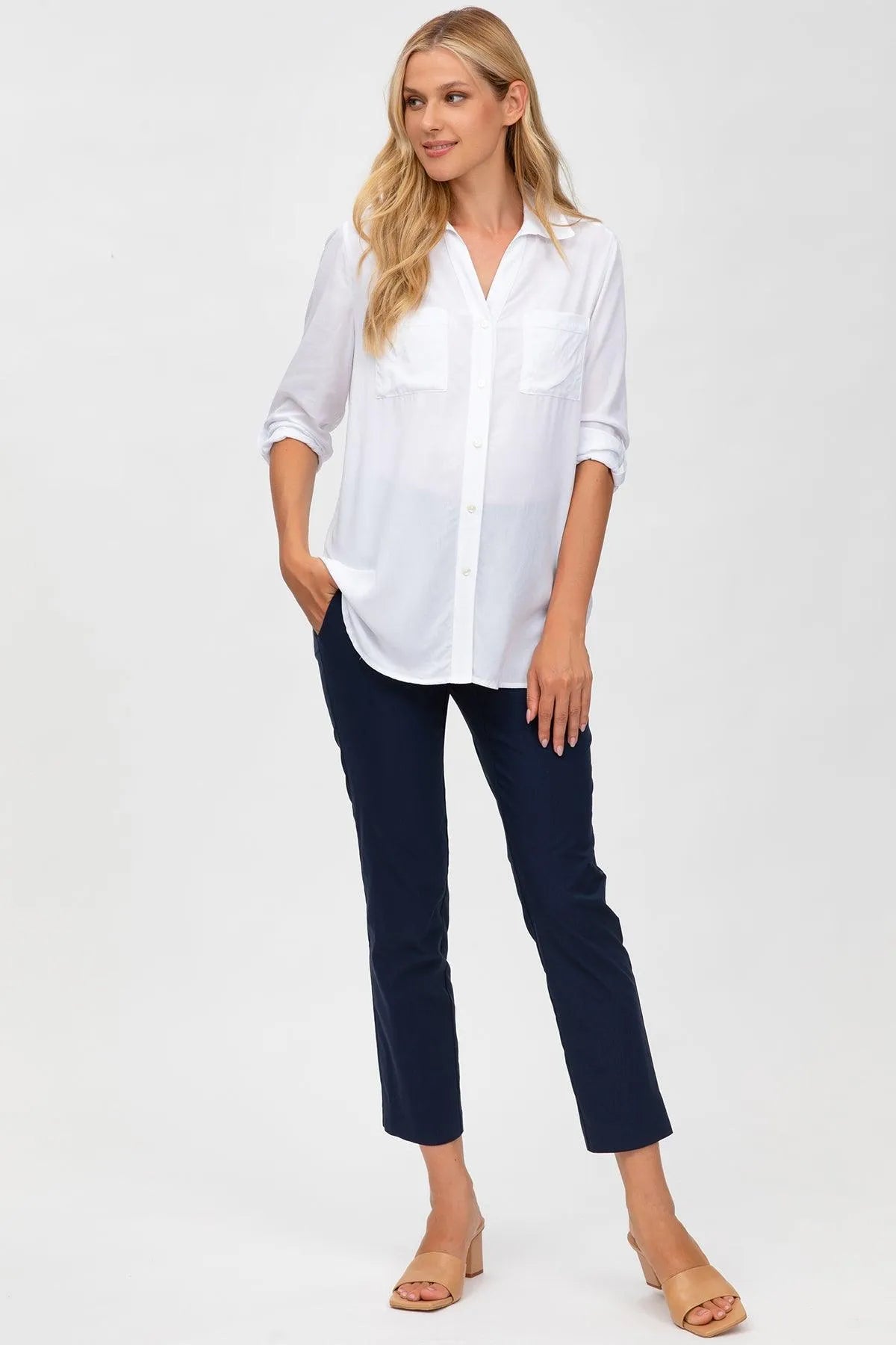 ELWOOD | Pantaloni Premaman Elasticizzati Blu - Pietro Brunelli