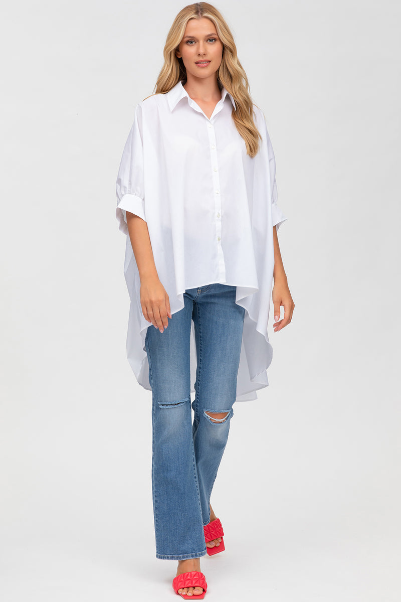 SLIM GRADUATED FLARE W607 | Jeans Premaman Svasati con Rotture