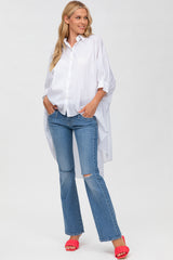 SLIM GRADUATED FLARE W607 | Jeans Premaman Svasati con Rotture