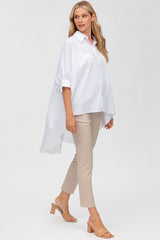 INES | Maternity Shirt with Asymmetrical Details