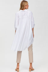 INES | Maternity Shirt with Asymmetrical Details