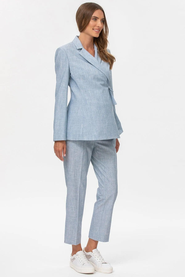 KATE | Pantalone Premaman da Ufficio Azzurro - Pietro Brunelli