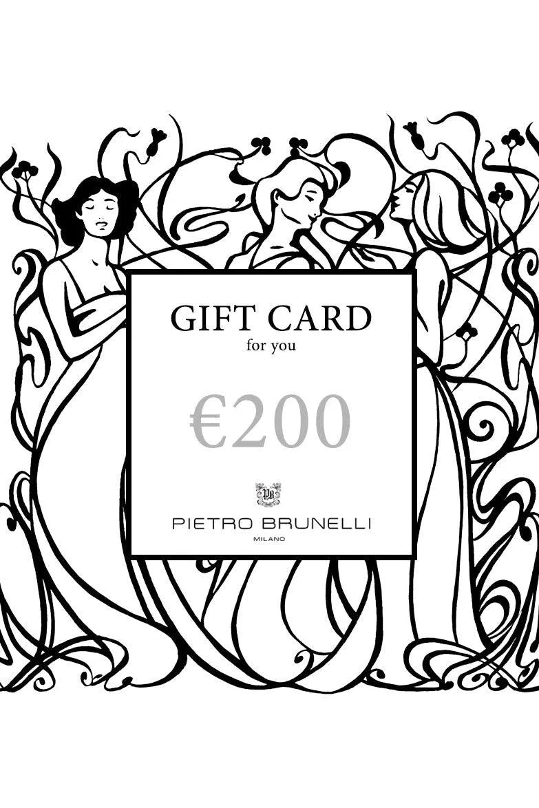 Gift Card 50€ - 100€ - 150€ - 200€ - 300€ - Pietro Brunelli