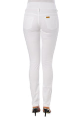 MODERN STRAIGHT | White Maternity Jeans in Cotton