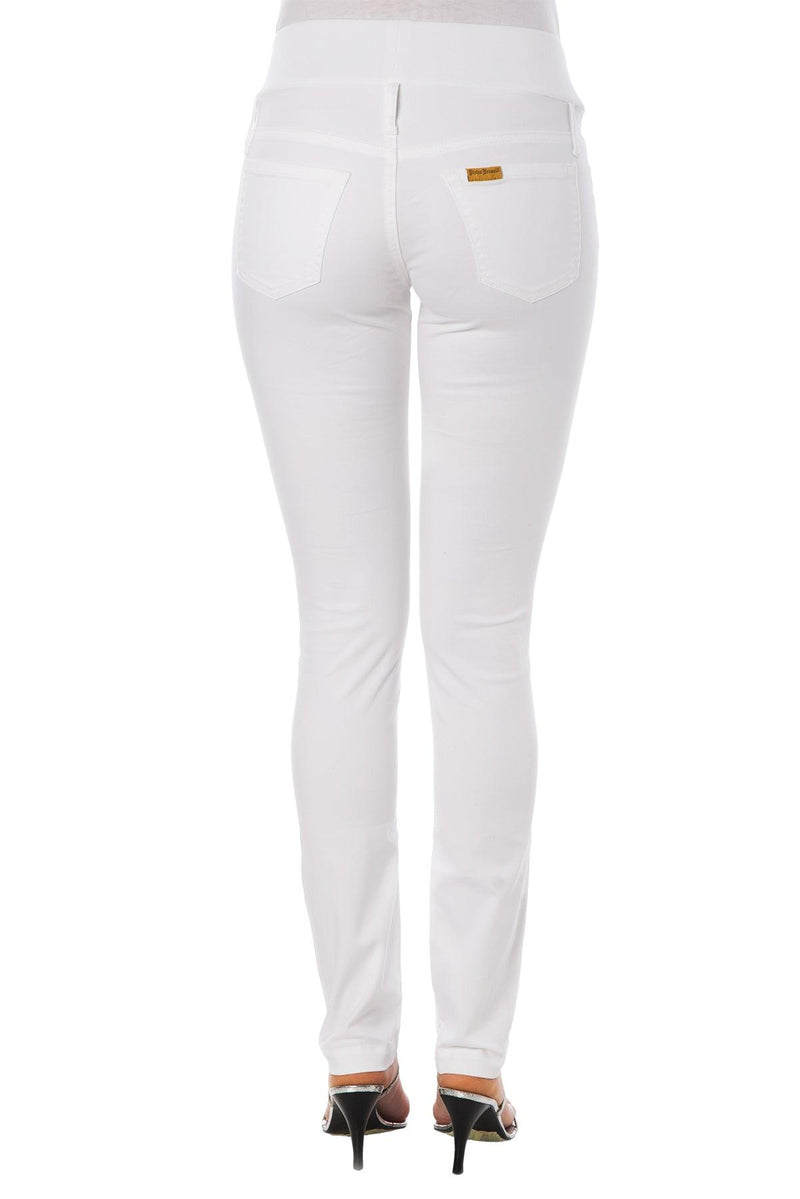 MODERN STRAIGHT | Jeans Premaman Bianco in Cotone