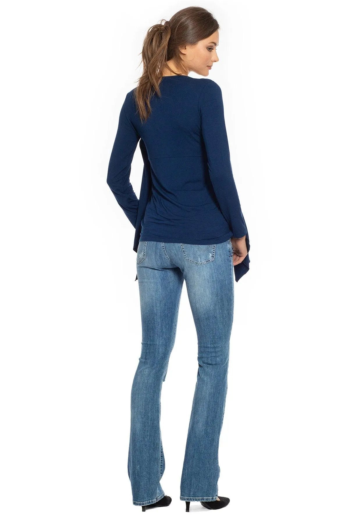 SLIM BOOTCUT W607 | Jeans Premaman con Rotture - Pietro Brunelli